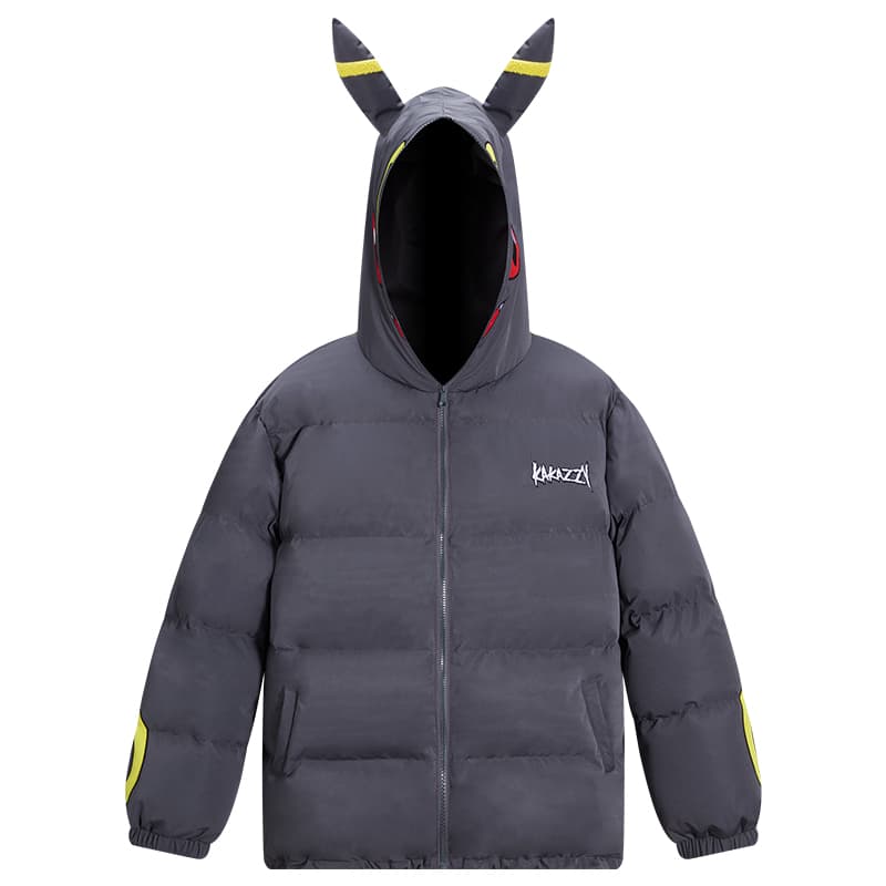 Зимняя куртка пуховик KAKAZZY Hooded Puffer Jacket Dark Grey - изображение 2