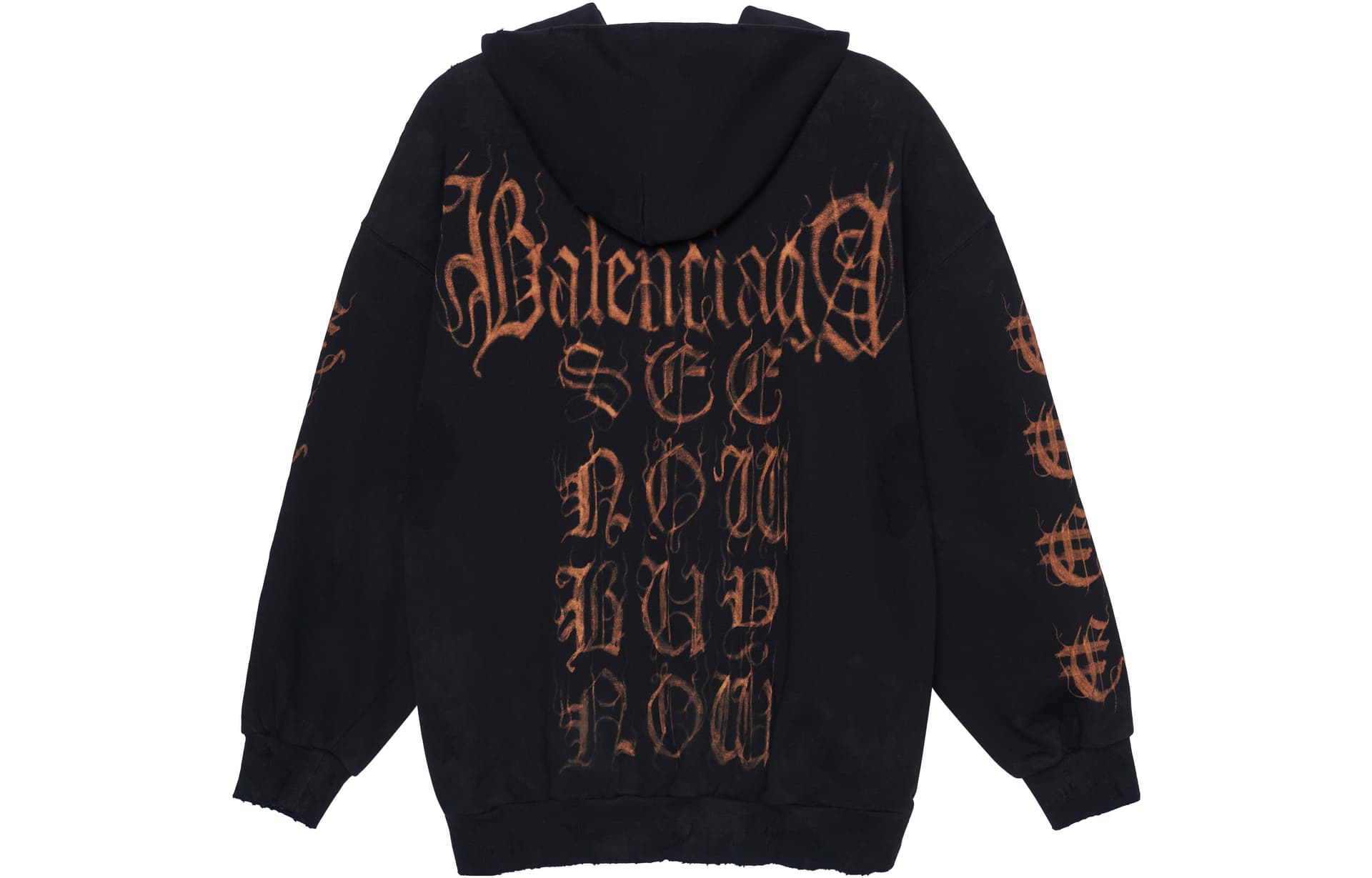 Худи Balenciaga Heavy Metal FW23 Black - изображение 2
