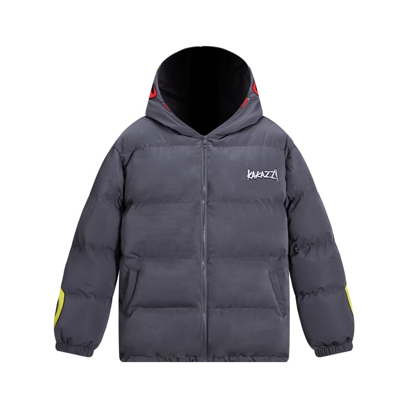 Зимняя куртка пуховик KAKAZZY Hooded Puffer Jacket Dark Grey - изображение 4