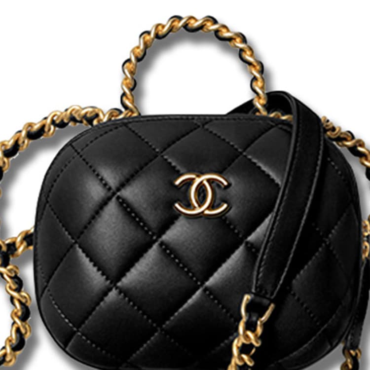 Сумка через плечо CHANEL Classic Flap Bag Small Black Lambskin Gold Chain - изображение 4