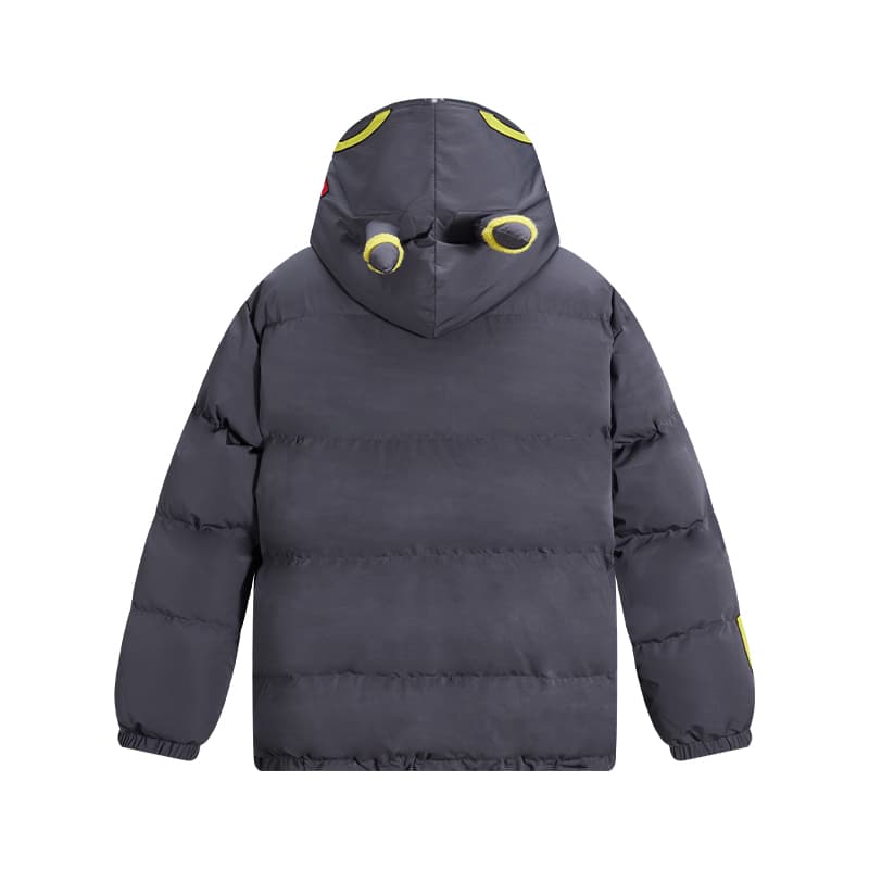 Зимняя куртка пуховик KAKAZZY Hooded Puffer Jacket Dark Grey - изображение 5