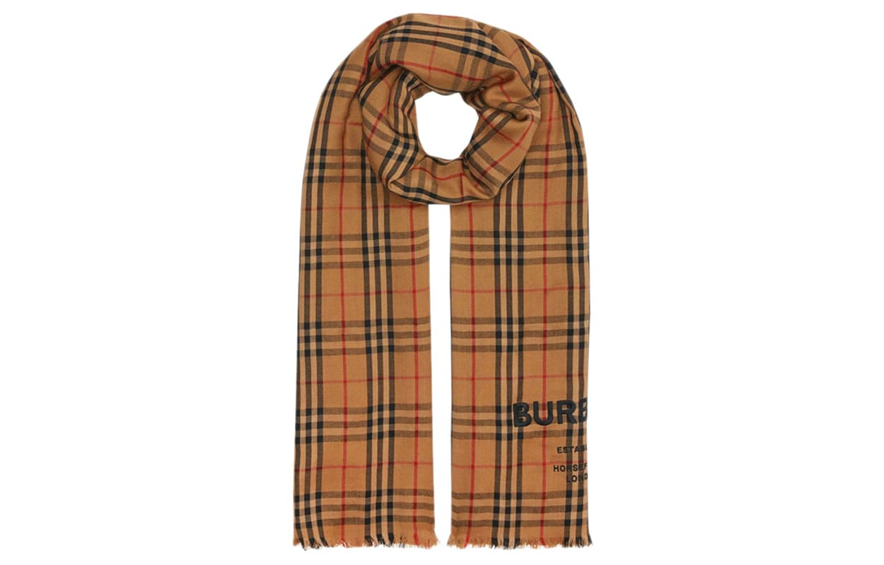 Шарф Burberry LOGO - изображение 1