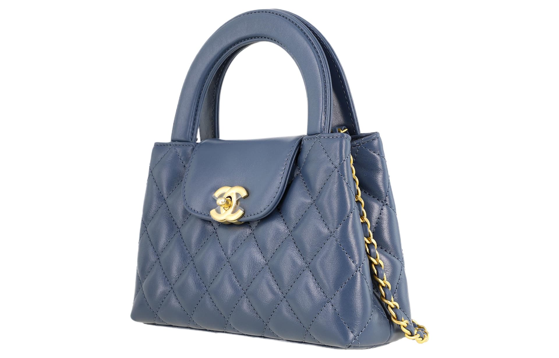 Сумка Chanel Kelly Mini Grey Blue - изображение 2