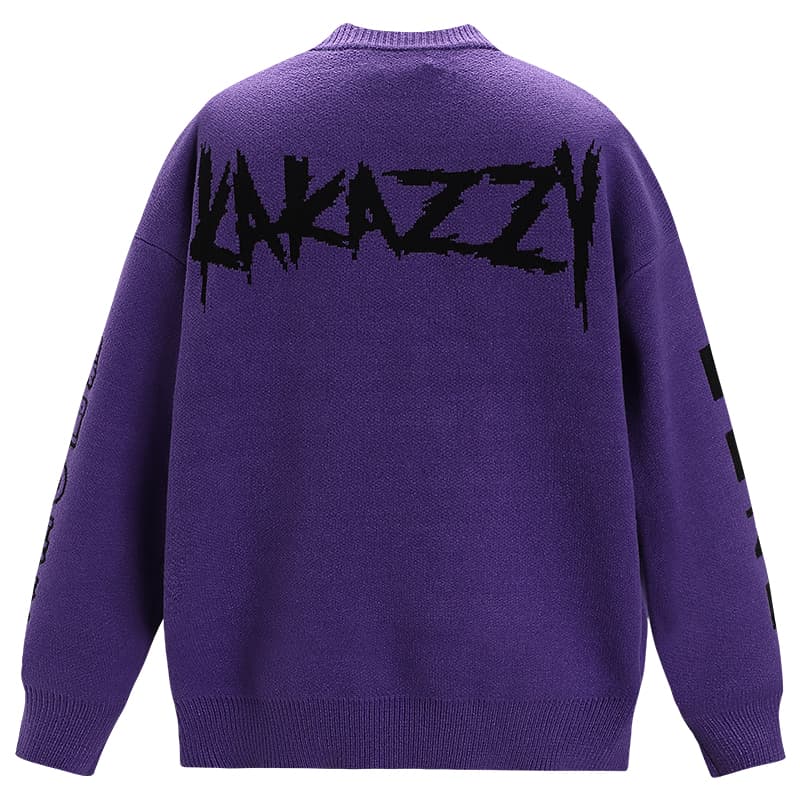 Кофта KAKAZZY Demon Crewneck Sweater Purple - изображение 2