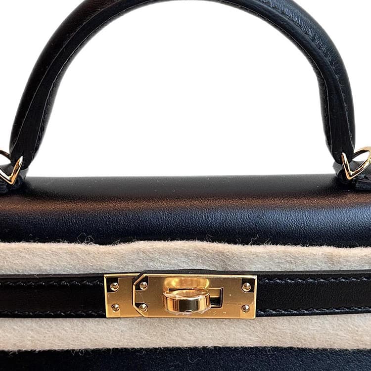 Сумка Hermes Mini Kelly 89 Noir - изображение 6