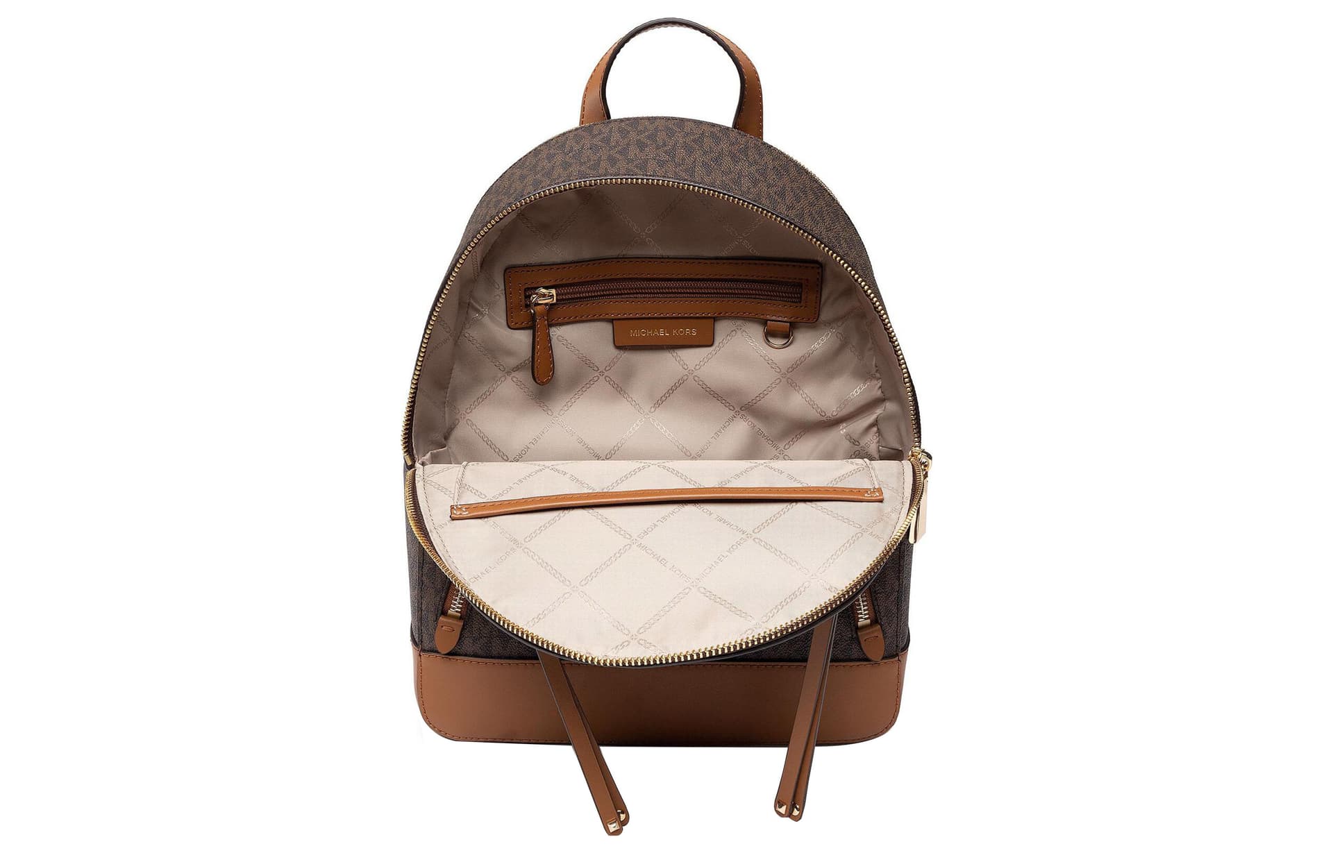 Рюкзак Michael Kors Brooklyn Backpack Ivory Brown - изображение 7