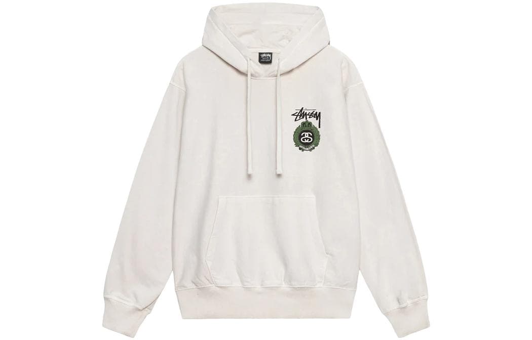 Худи Stussy SS23 ogo SS-LINK CROWN WREATH PIGMENT DYED HOODIE logo - изображение 2