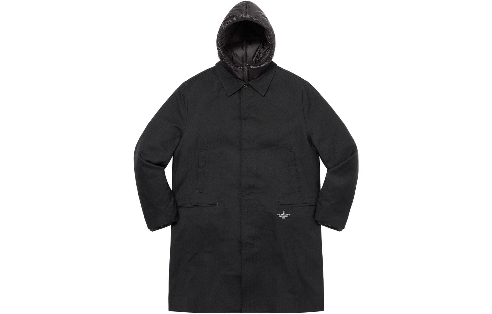 Ветровка Supreme Trench Puffer Jacket Black - изображение 4