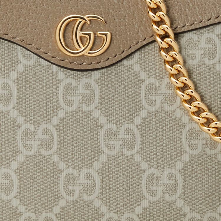 Мини-сумка Gucci Ophidia Mini Beige - изображение 8