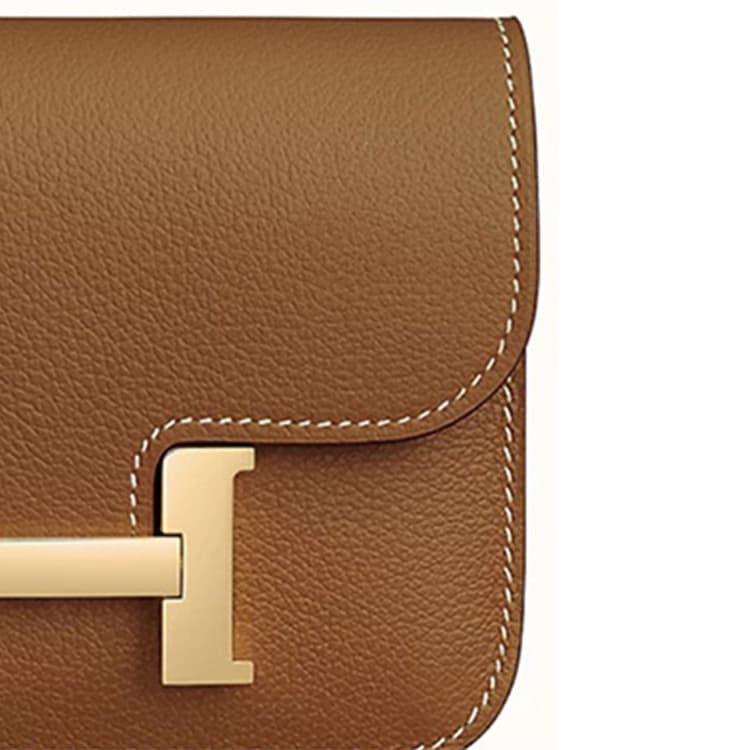 Поясная сумка HERMES Constance Slim Evercolor 37 Gold - изображение 4