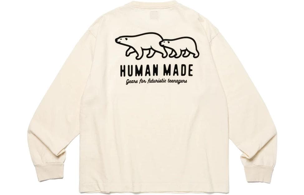 Футболка HUMAN MADE FW23 WOOL BLENDED LS T-SHIRT logoT - изображение 2