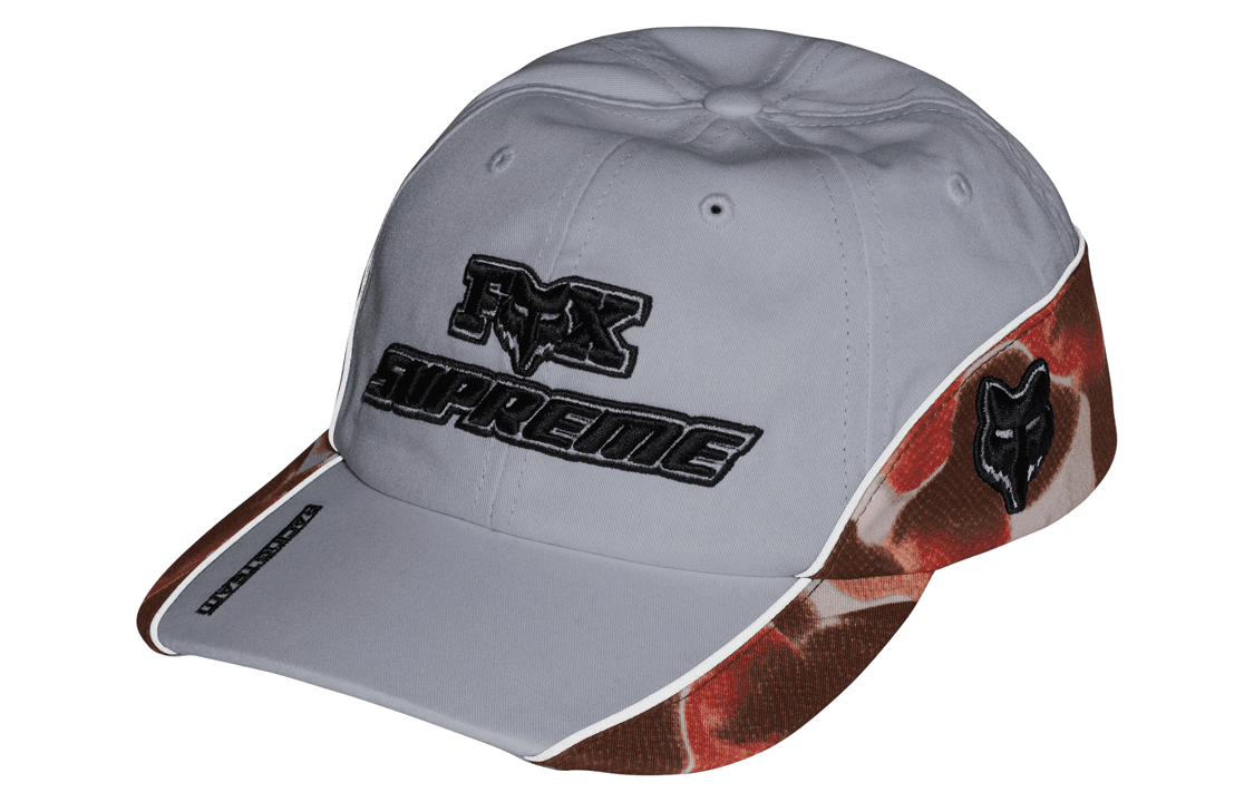 Кепка Supreme x Fox Racing 6-Panel White - изображение 2