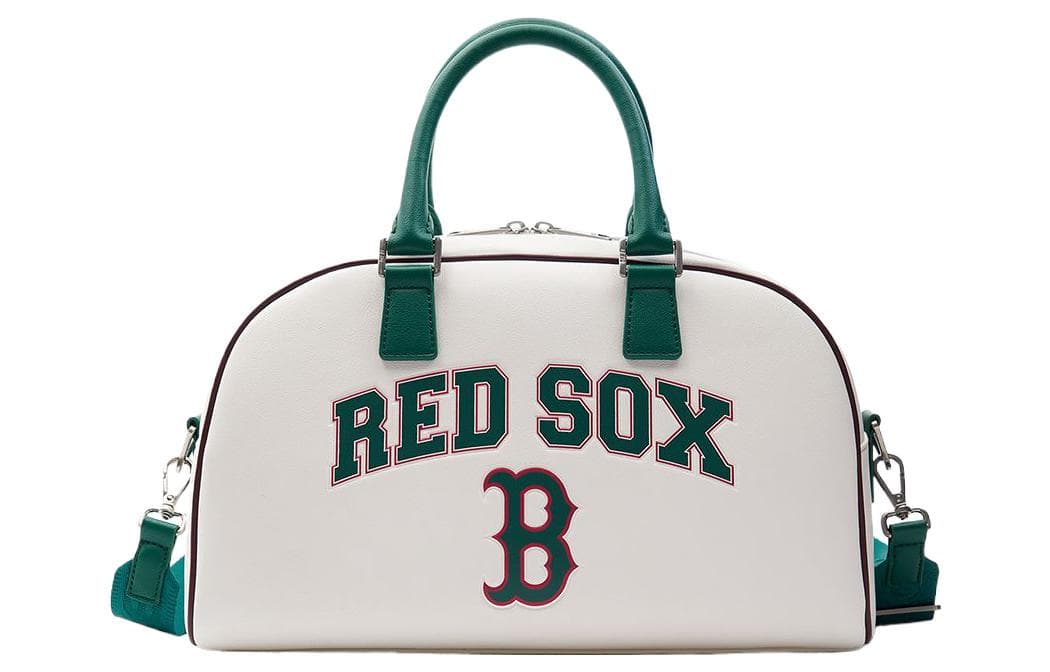 Сумка MLB Boston Red Sox Искусственная кожа Bowling Bag через плечо одно плечо сумка большая унисекс кремовая - изображение 1