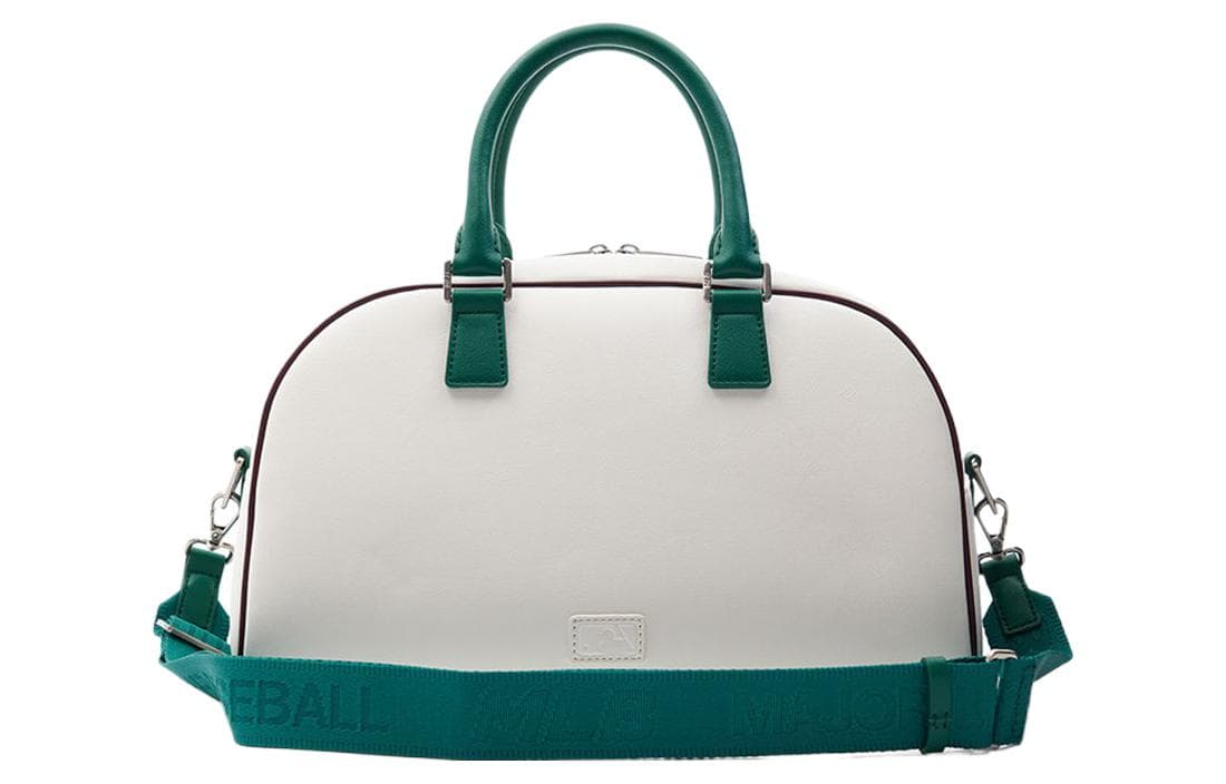 Сумка MLB Boston Red Sox Искусственная кожа Bowling Bag через плечо одно плечо сумка большая унисекс кремовая - изображение 3