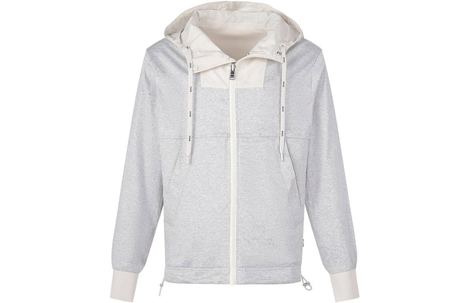 Куртка HUGO BOSS Hoodie Jacket Off-White - изображение 3