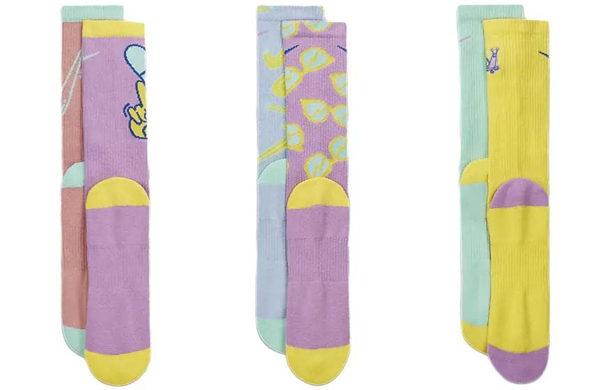Носки Nike Striped Logo Mid Socks 3-Pack - изображение 2
