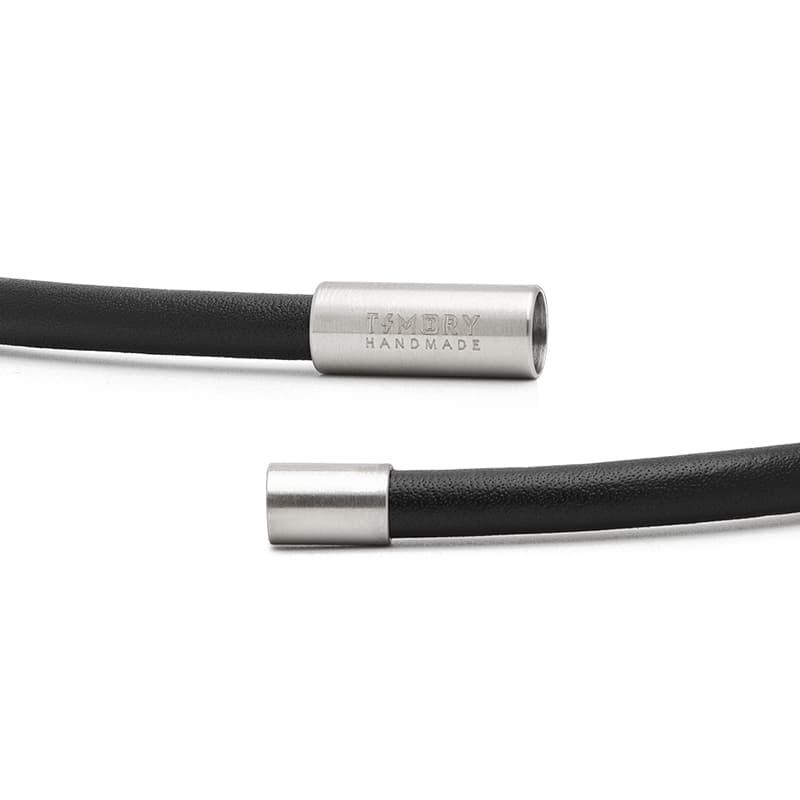 Браслет TUBAOSHU Black Leather Bracelet - изображение 3