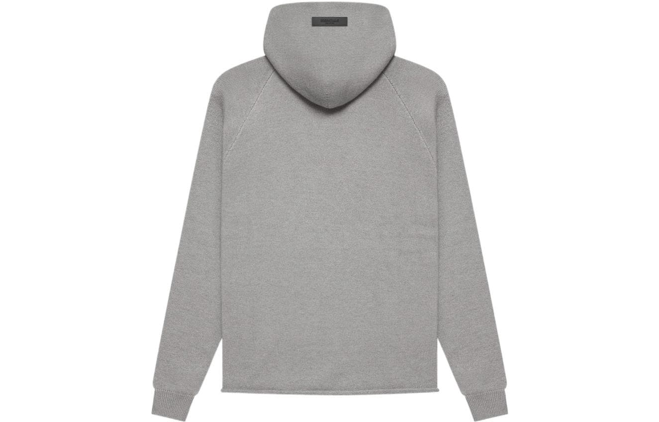 Fear of God Essentials 1977SS22 Knit Hoodie Dark OatmealLogo - изображение 2