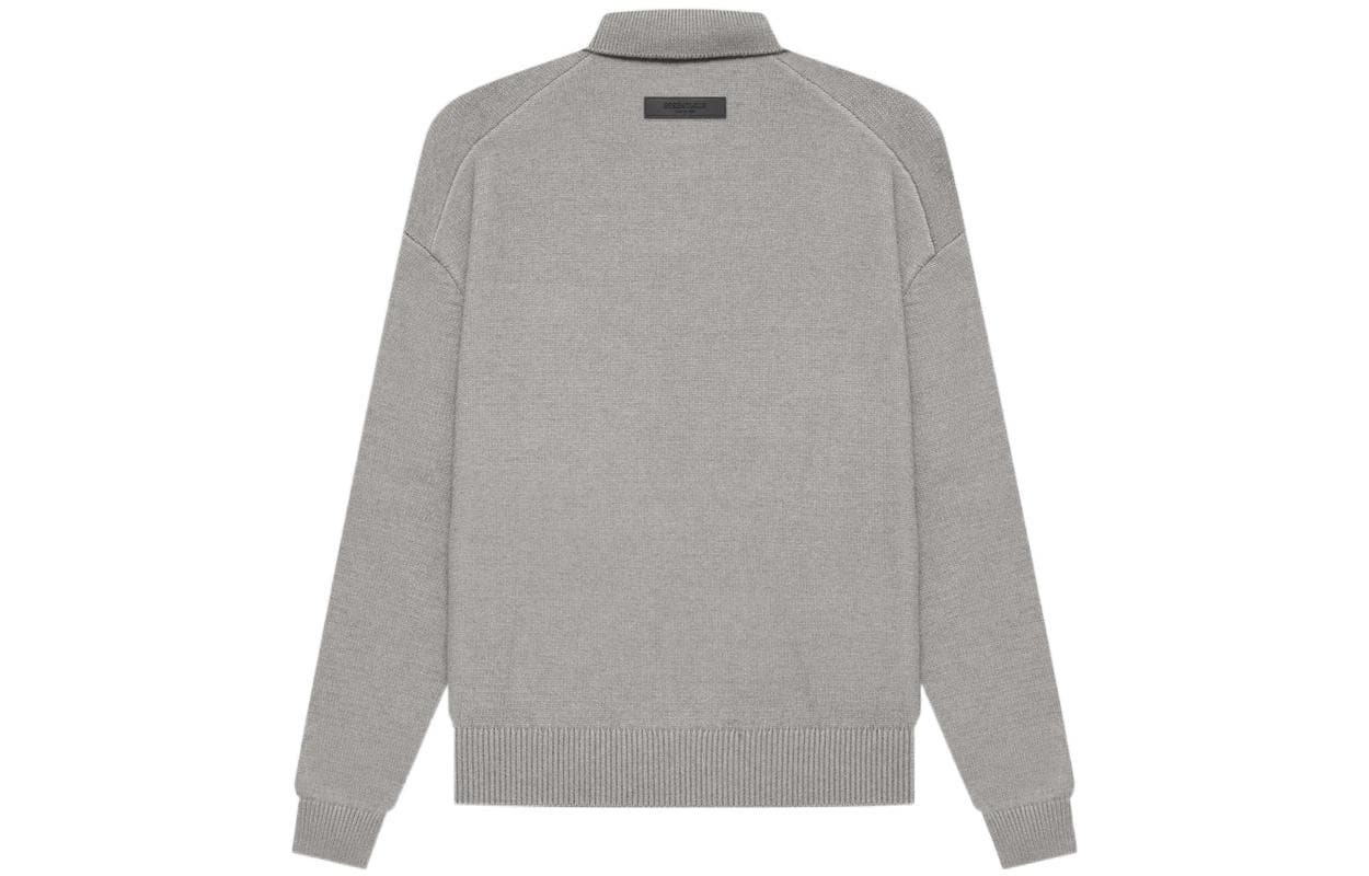 Fear of God Essentials 1977 SS22 Knit Ls Polo Dark Oatmeal - изображение 2