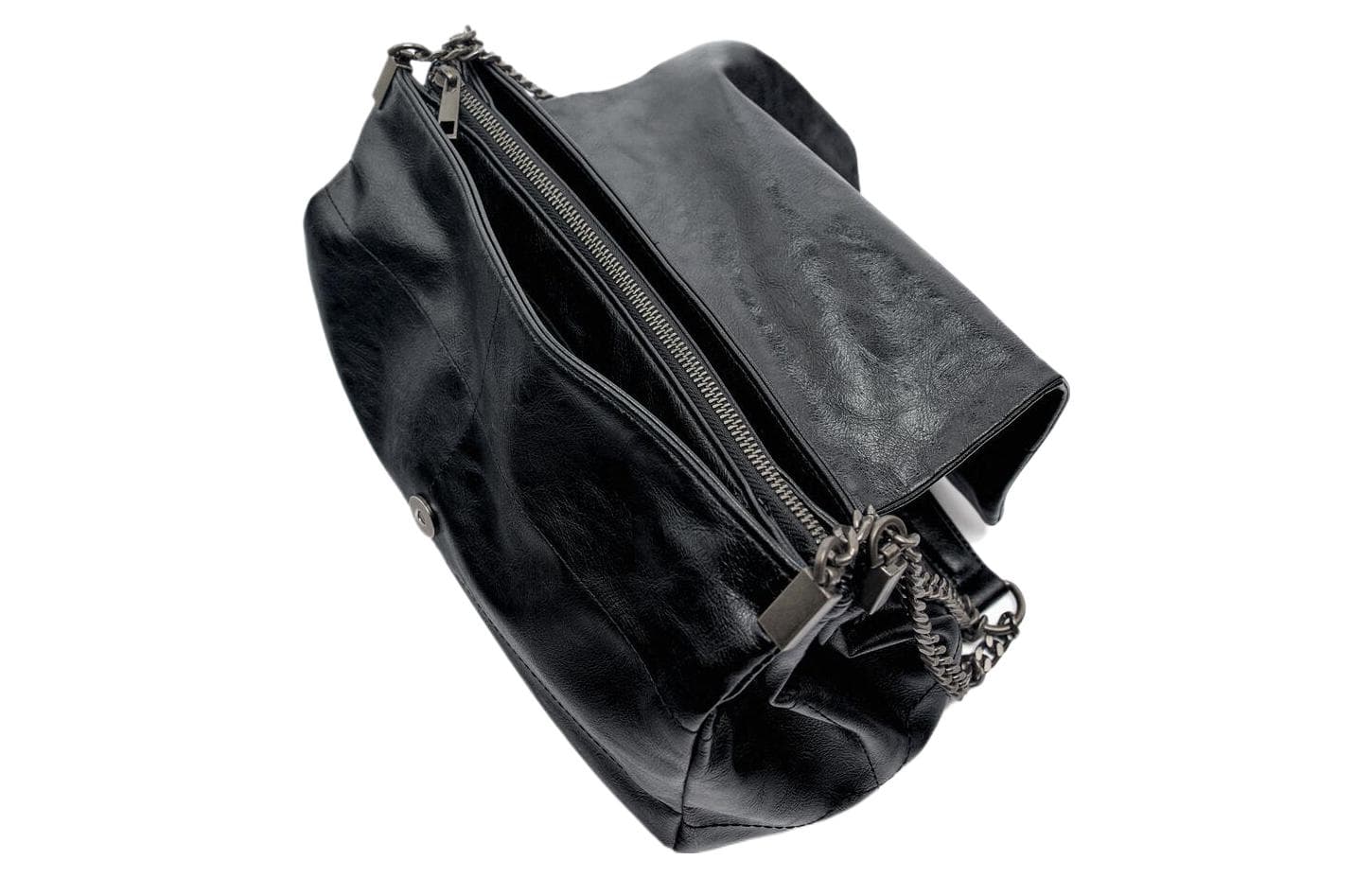 Мини-сумка ZARA Chain Flap Shoulder Bag Black - изображение 3
