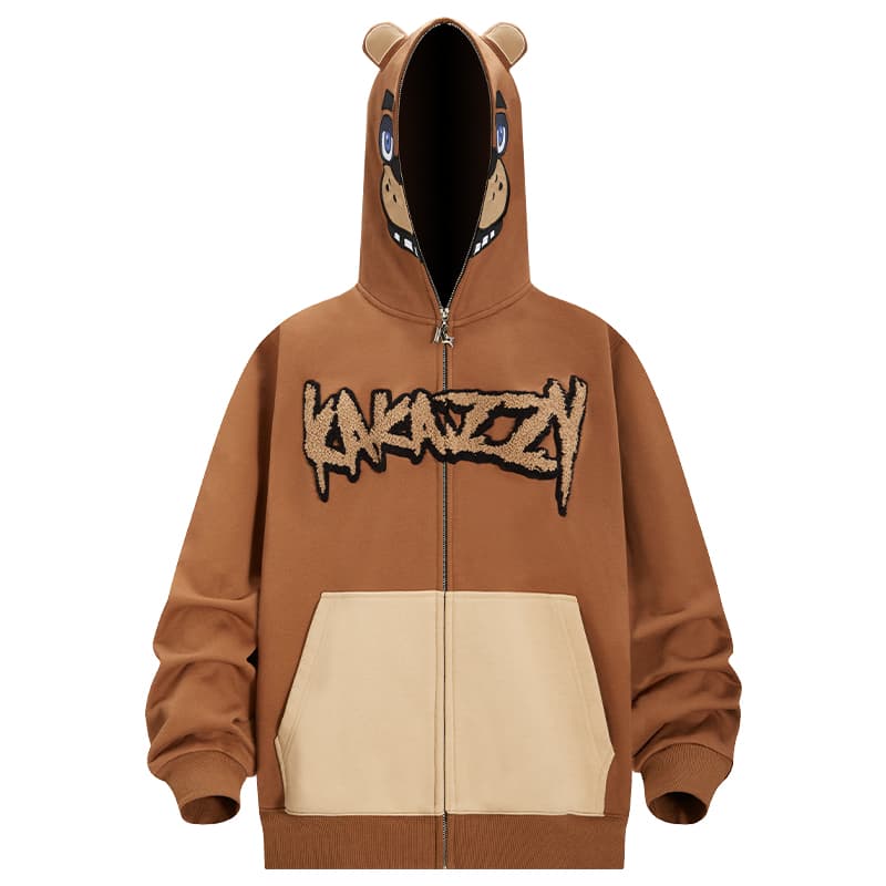 Худи KAKAZZY Bear Hoodie Full Zip - изображение 2