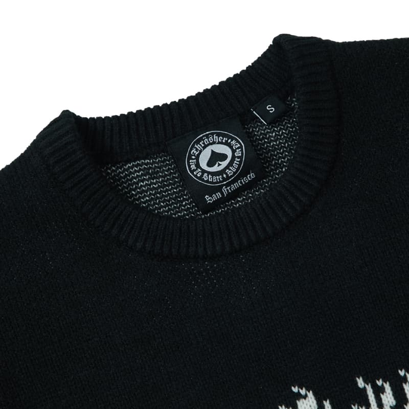 Кофта THRASHER 8-Bit Flame Sweater - изображение 2