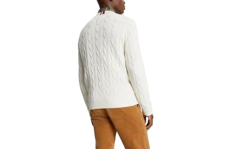 Кофта Tommy Hilfiger Flag Logo Cable Knit Sweater Logo - изображение 2