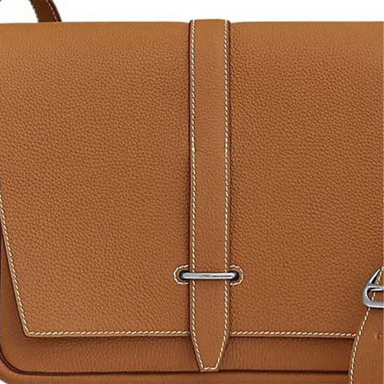 Сумка через плечо HERMES Steve Light Junior 37 Gold Togo - изображение 5