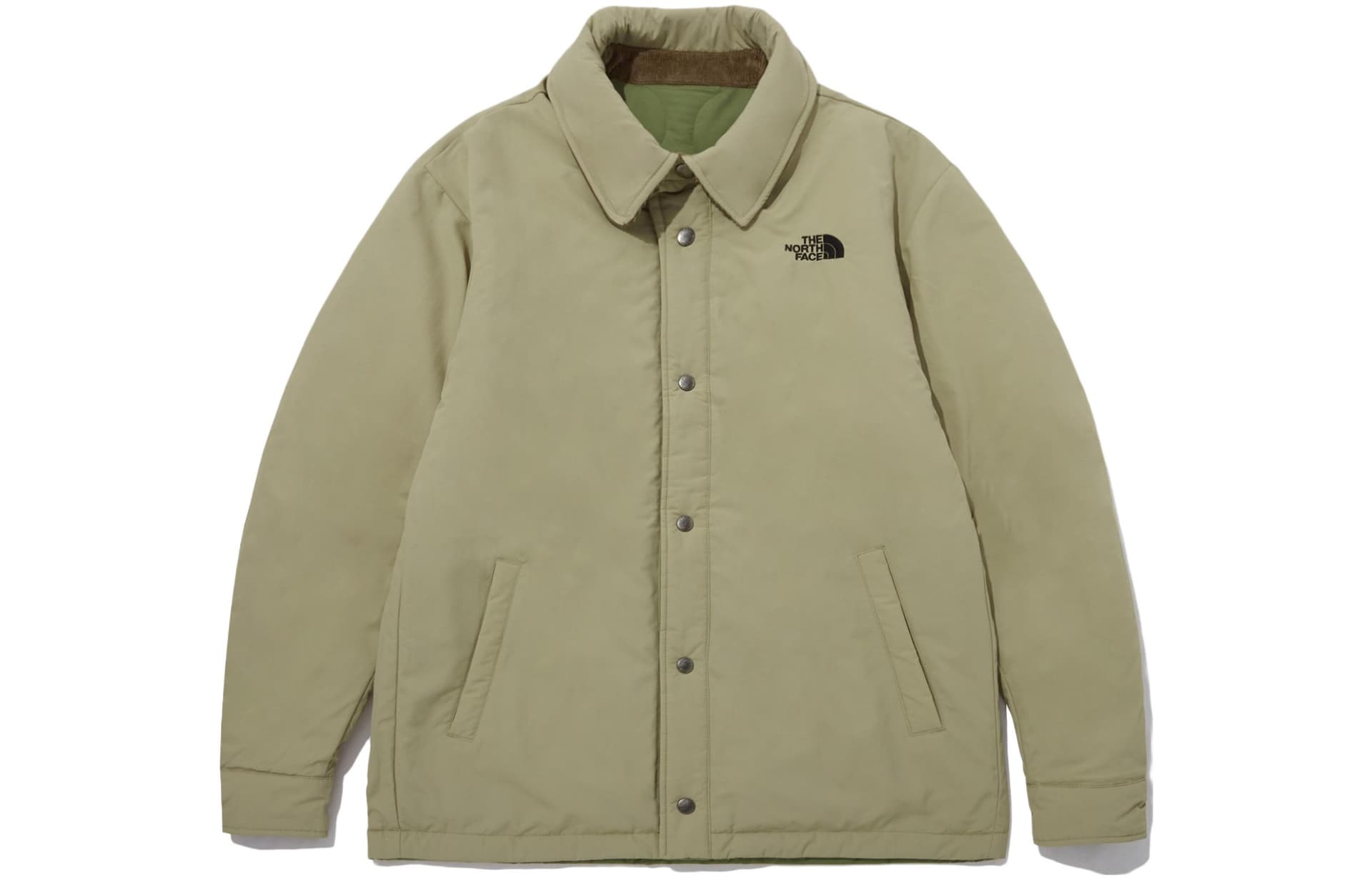 Зимняя куртка пуховик The North Face Rvs V Nuptse Shacket Olive - изображение 2