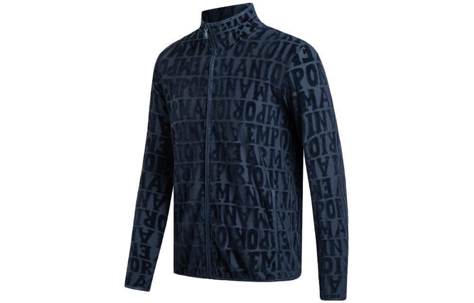Куртка Emporio Armani FW23 Logo Zip Jacket Navy - изображение 3