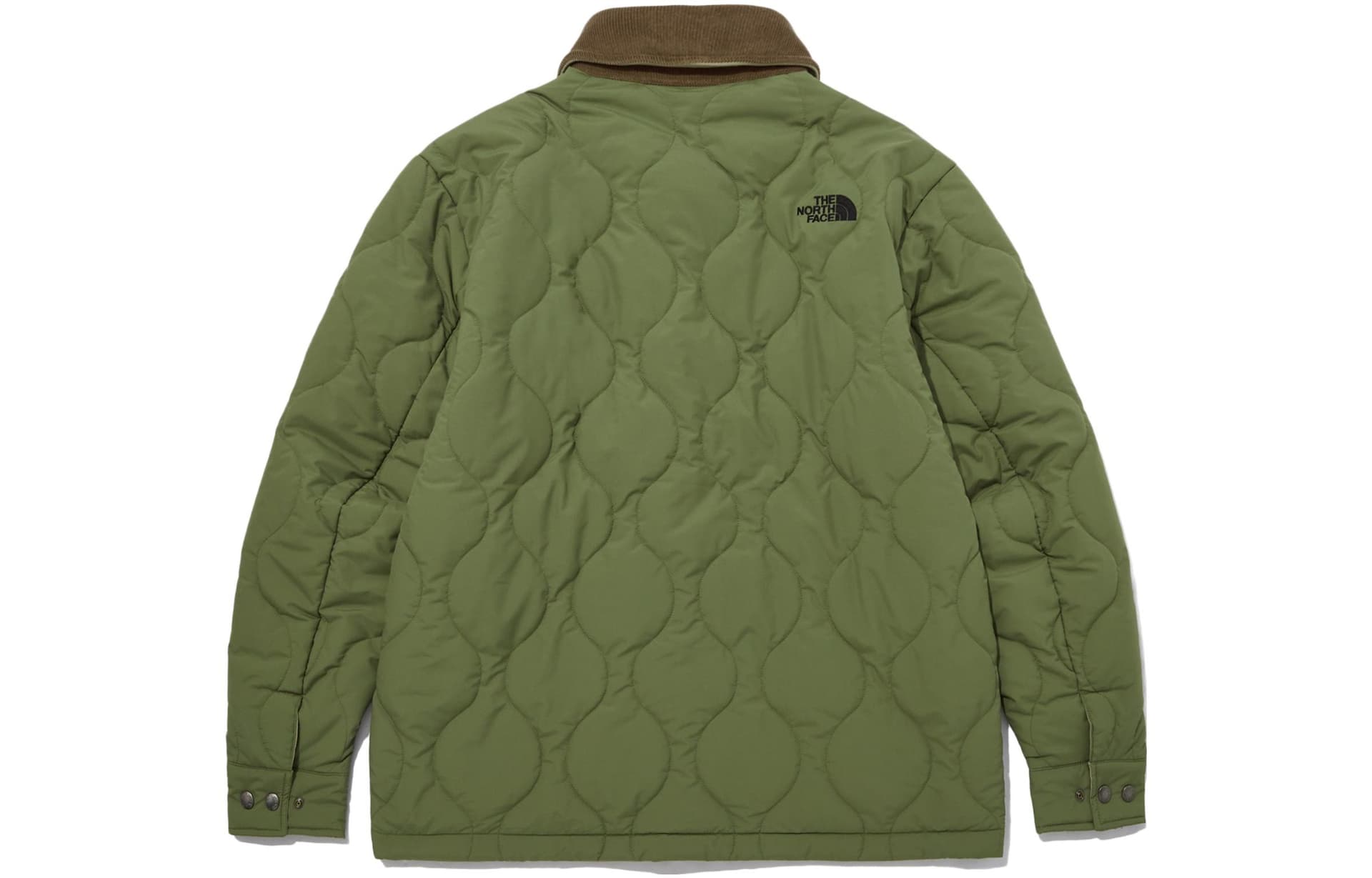 Зимняя куртка пуховик The North Face Rvs V Nuptse Shacket Olive - изображение 3