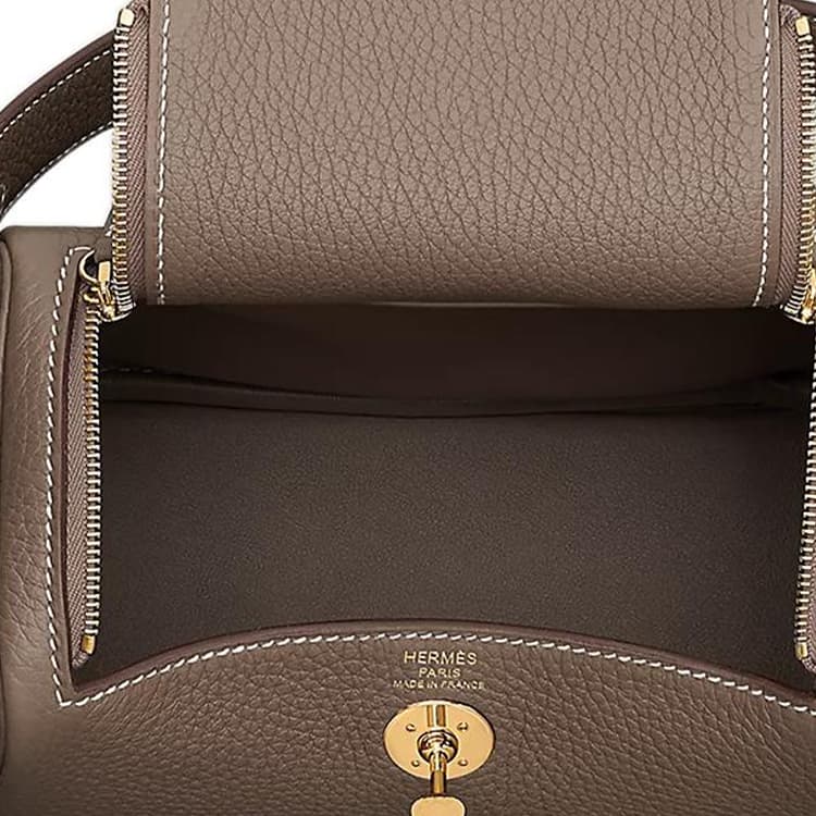 Сумка через плечо HERMES Lindy Mini 19 TC 18 Etoupe - изображение 5