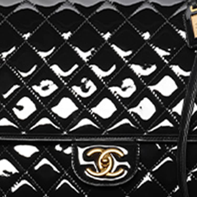 Рюкзак CHANEL 22K Vintage Patent Backpack Large Black - изображение 4