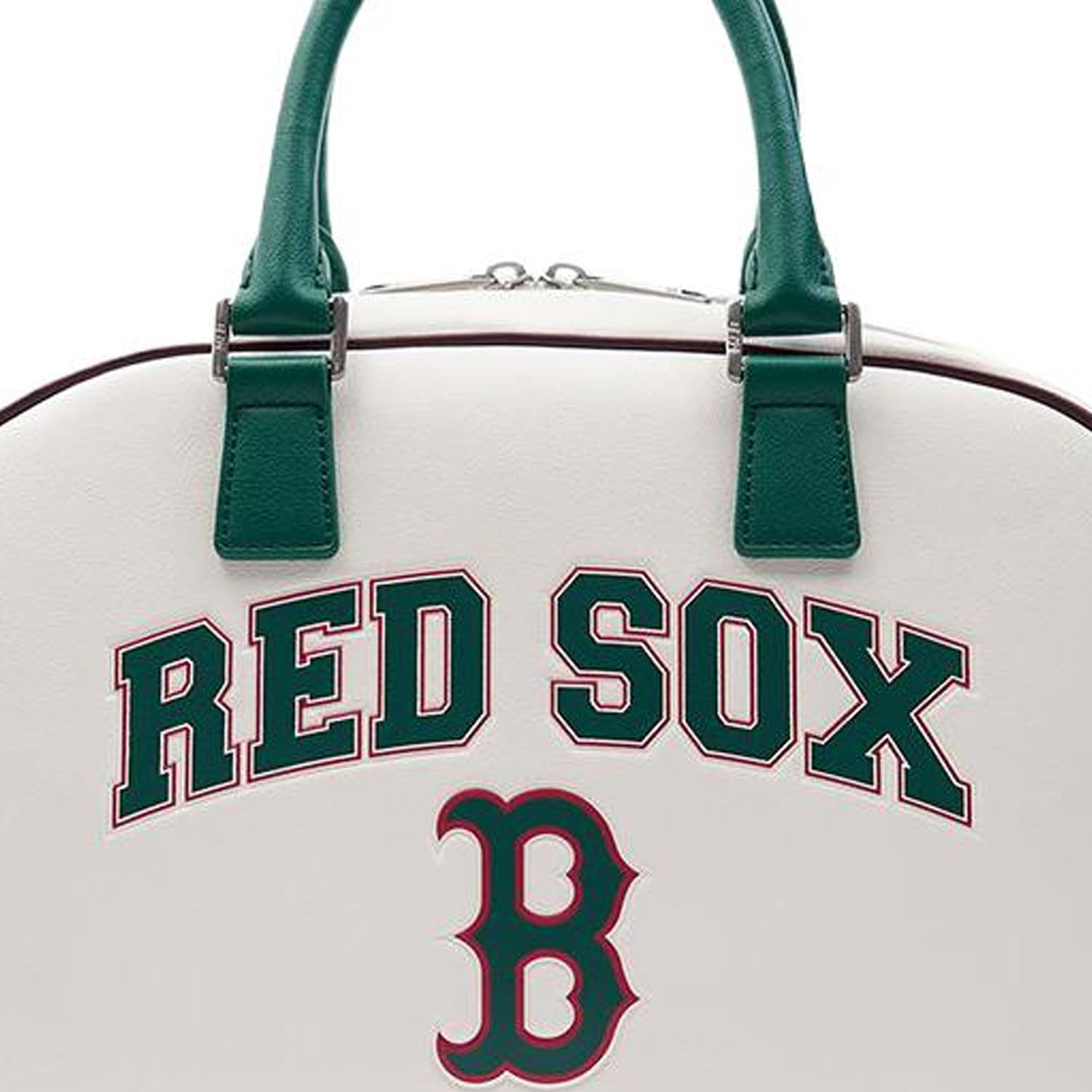 Сумка MLB Boston Red Sox Искусственная кожа Bowling Bag через плечо одно плечо сумка большая унисекс кремовая - изображение 5