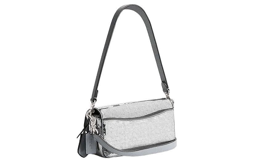 Мини-сумка Coach Studio 20 Logo Bag Silver - изображение 2