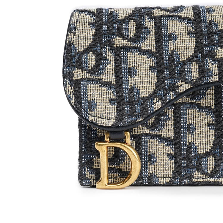 Картхолдер Dior Saddle Denim Blue - изображение 6