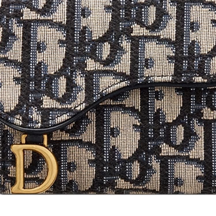 Кошелек Dior Saddle Denim Blue - изображение 6