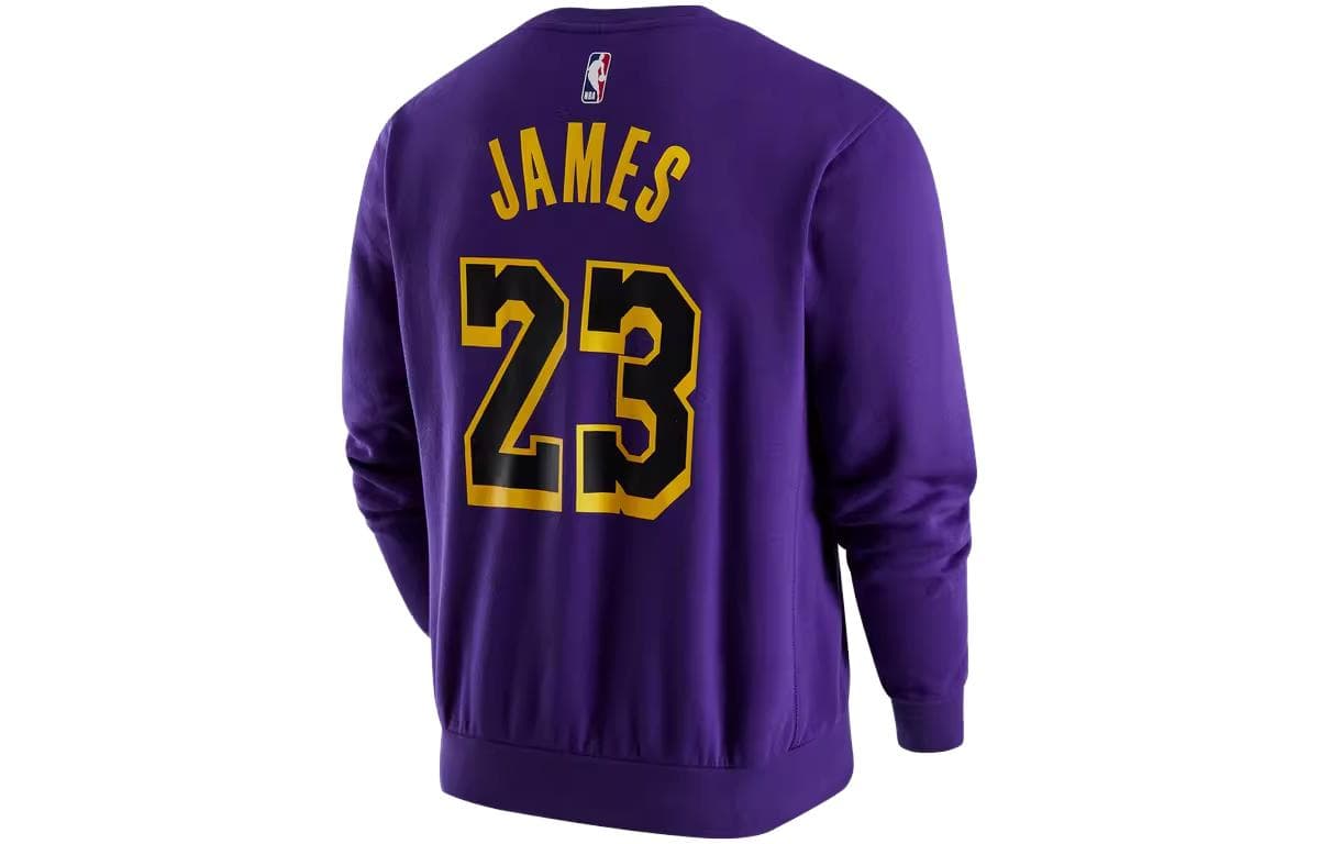 Кофта Jordan NBA Los Angeles Lakers Crewneck Sweatshirt Purple - изображение 2