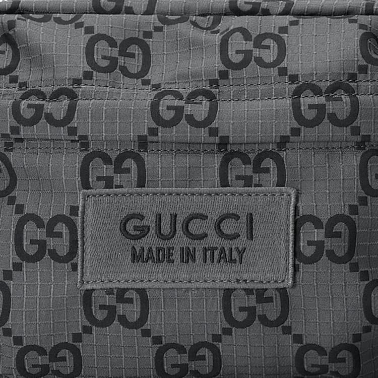 Сумка через плечо Gucci Logo Shoulder Bag Medium Dark Grey Black - изображение 8