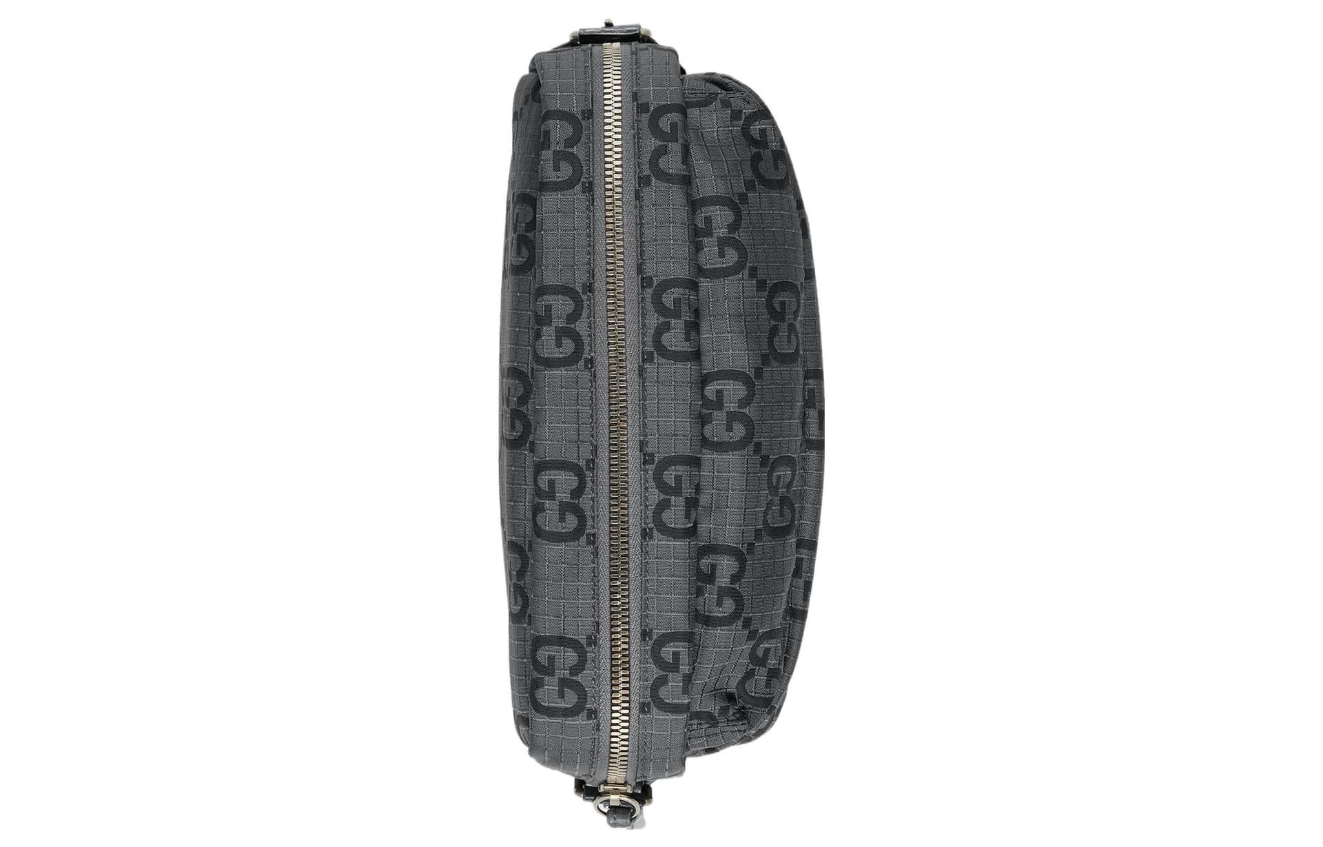 Сумка через плечо Gucci Logo Shoulder Bag Medium Dark Grey Black - изображение 5