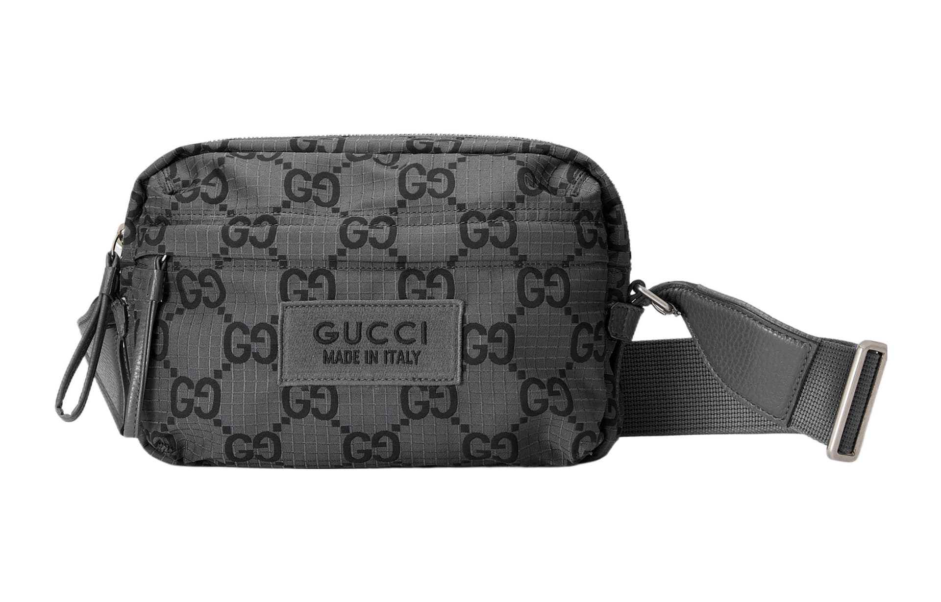 Сумка через плечо Gucci Logo Shoulder Bag Medium Dark Grey Black - изображение 1