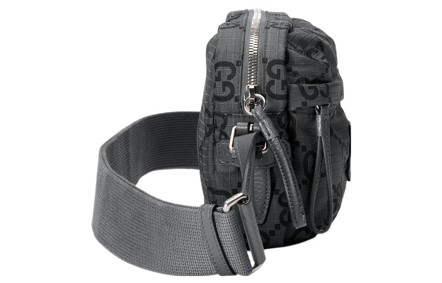 Сумка через плечо Gucci Logo Shoulder Bag Medium Dark Grey Black - изображение 3
