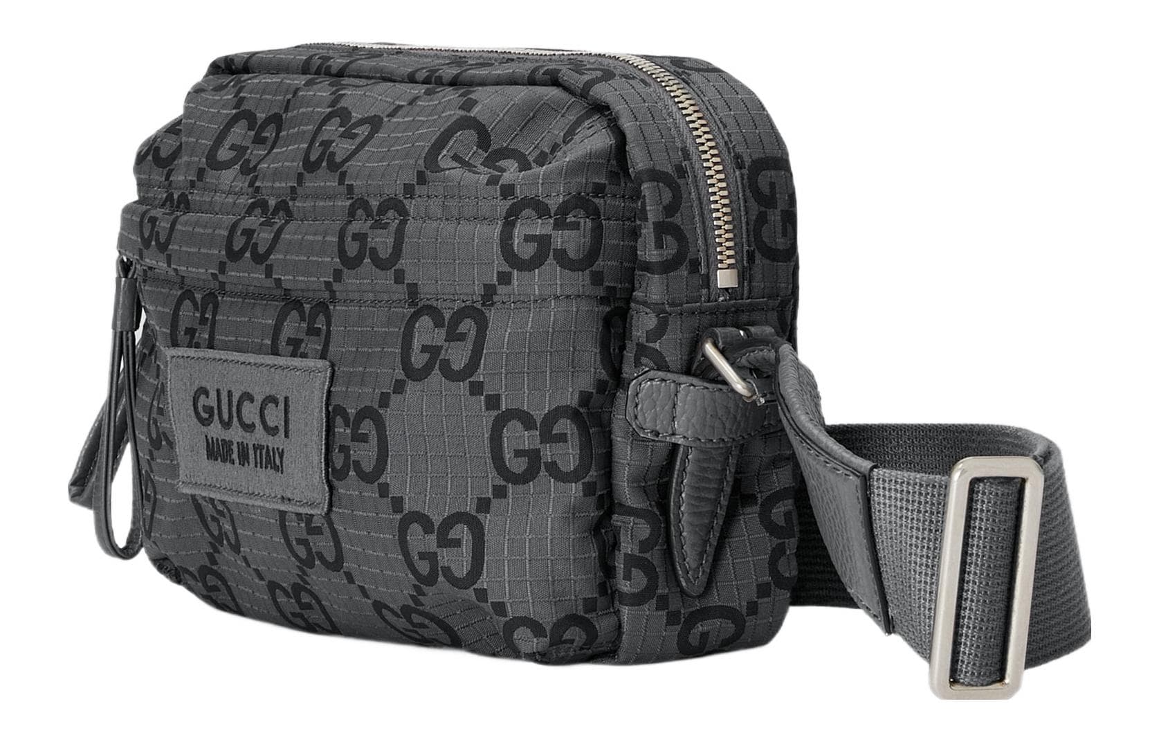 Сумка через плечо Gucci Logo Shoulder Bag Medium Dark Grey Black - изображение 2