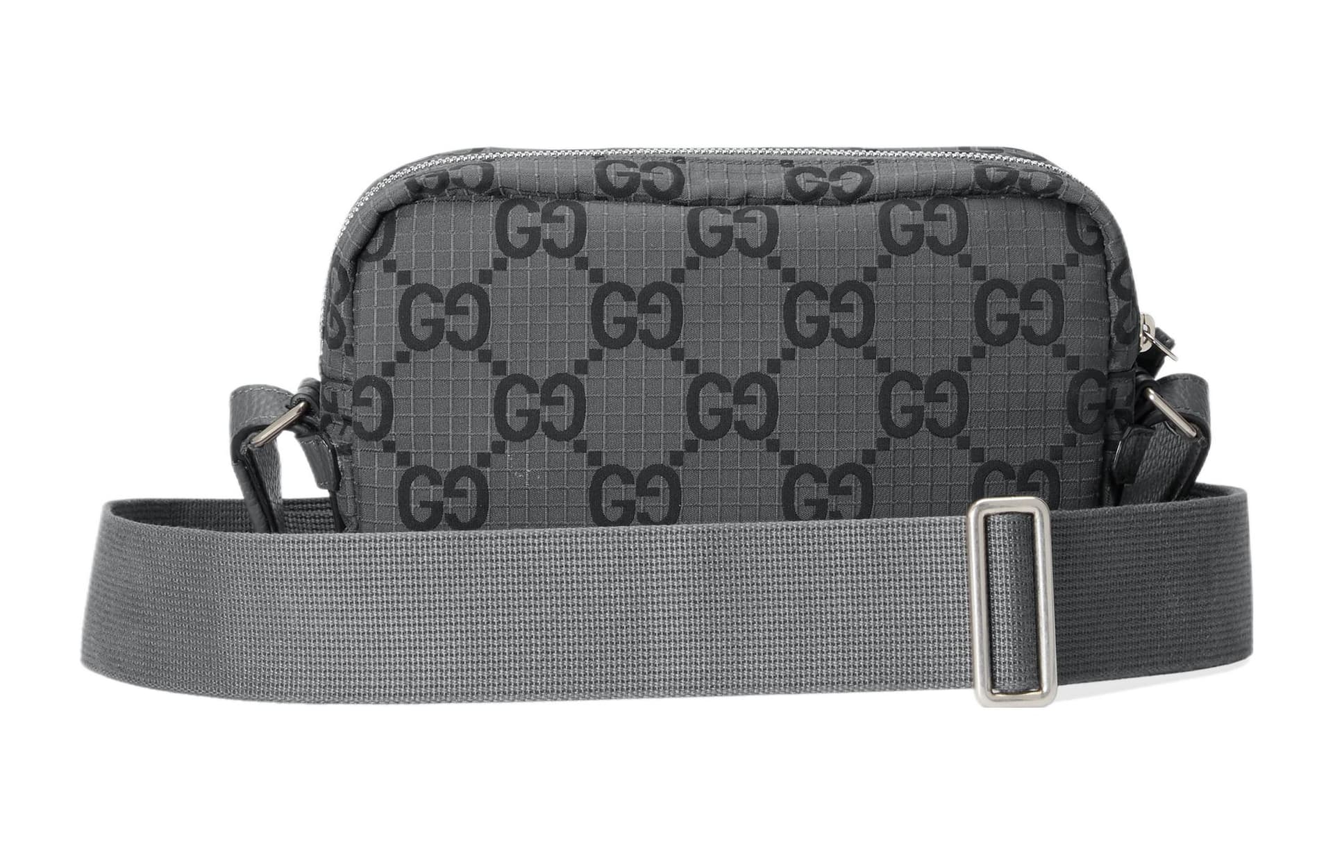 Сумка через плечо Gucci Logo Shoulder Bag Medium Dark Grey Black - изображение 4