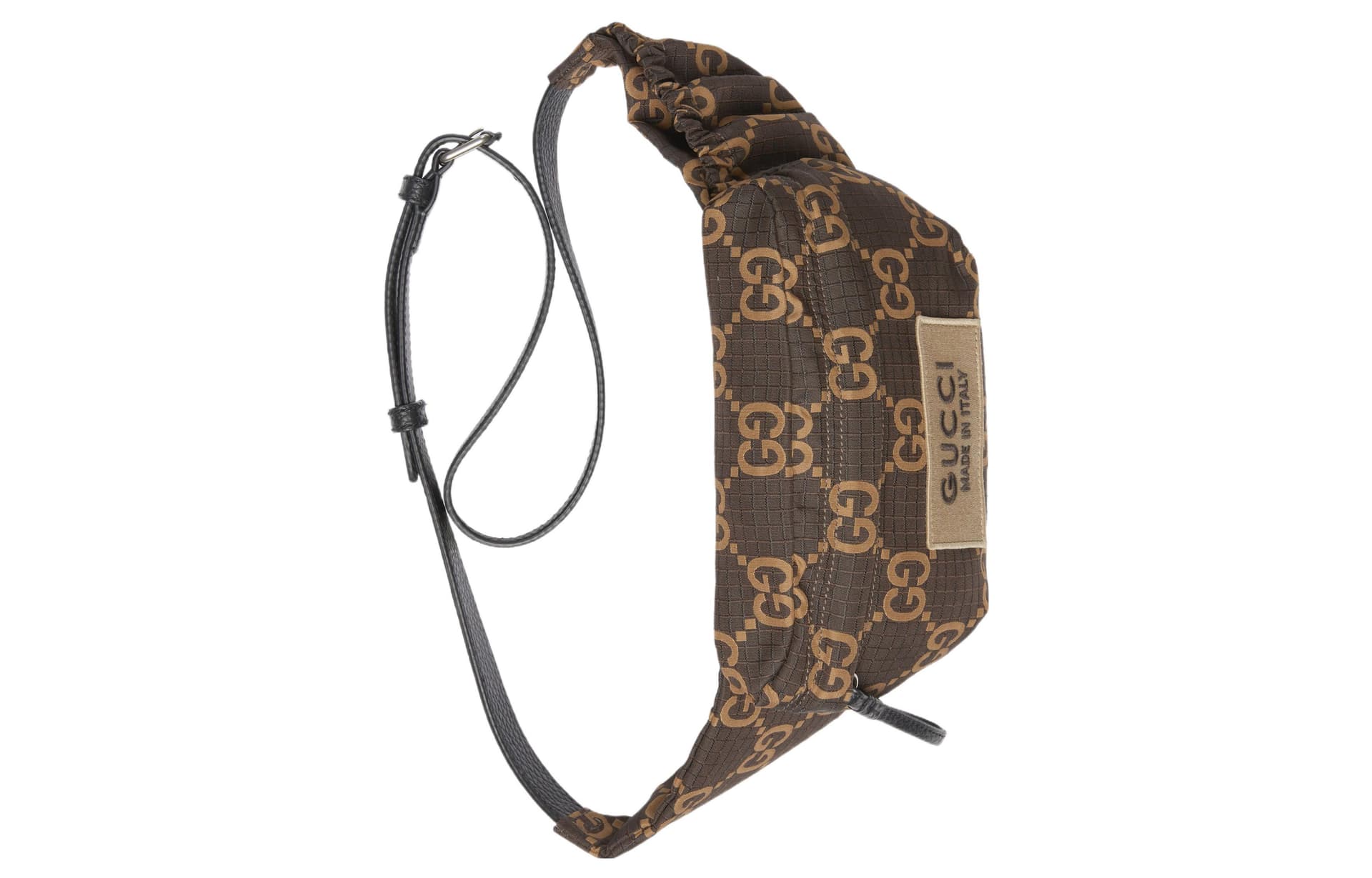 Поясная сумка GUCCI Logo Zip Waist Bag Large Ebony Beige - изображение 5