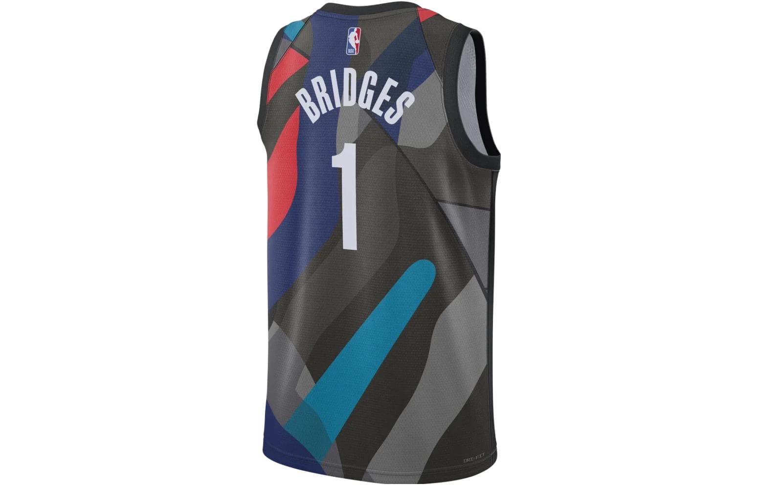 Баскетбольная майка Nike x KAWS Brooklyn Nets Jersey Black - изображение 2