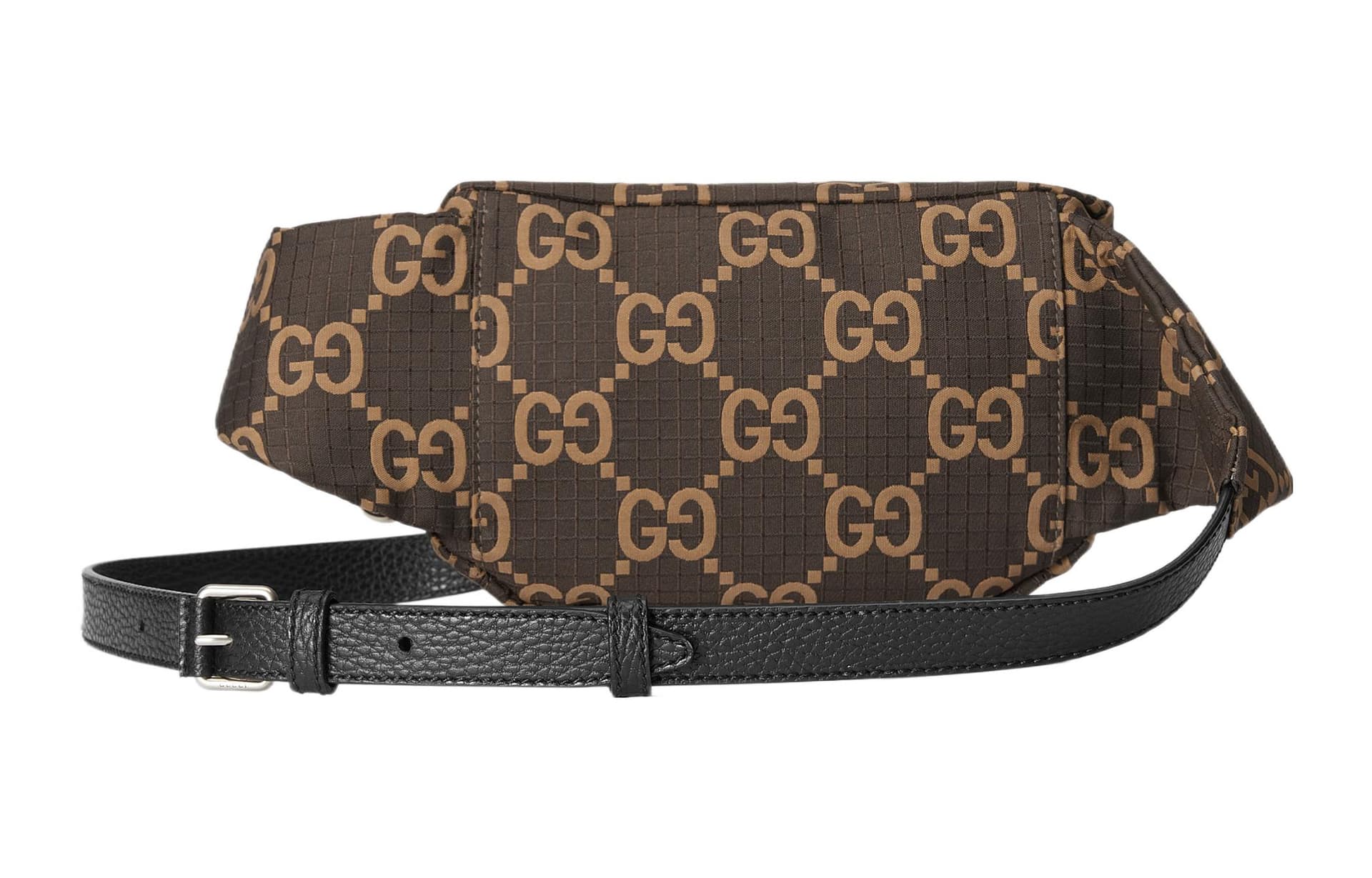 Поясная сумка GUCCI Logo Zip Waist Bag Large Ebony Beige - изображение 4