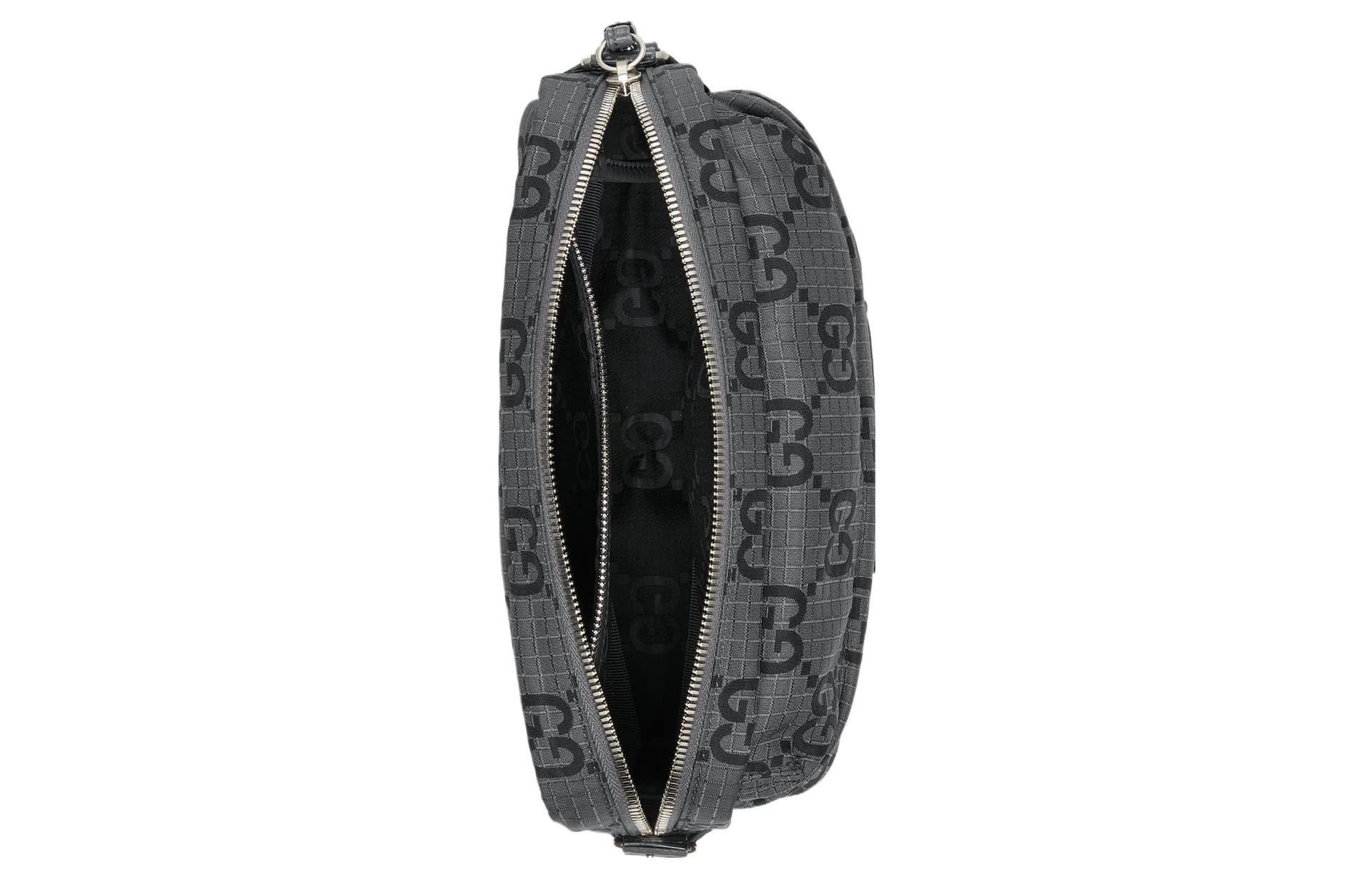 Сумка через плечо Gucci Logo Shoulder Bag Medium Dark Grey Black - изображение 7