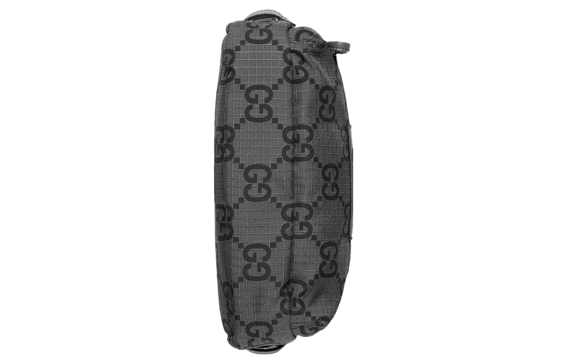 Сумка через плечо Gucci Logo Shoulder Bag Medium Dark Grey Black - изображение 6