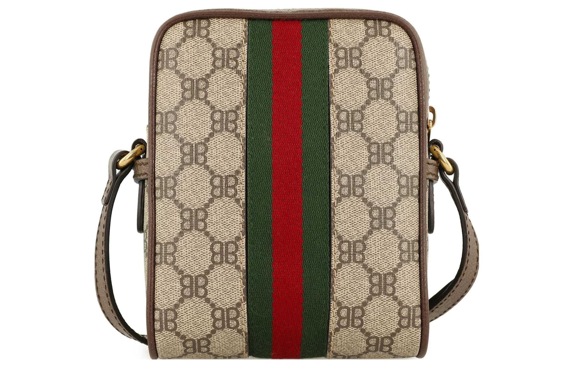 Сумка через плечо Balenciaga x Gucci Camera Bag Beige - изображение 5